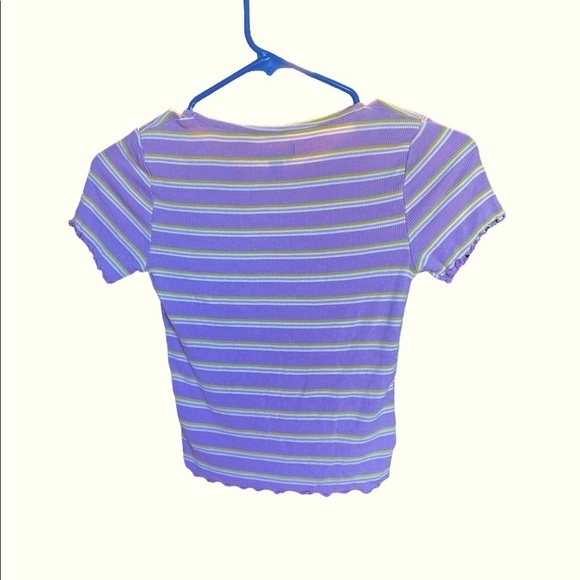 Wild Fable Multicolor Striped Crop Top size XS - Picture 2 of 3
